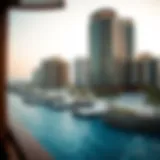 Stunning view of Jumeirah Beach showcasing luxury residences and azure waters