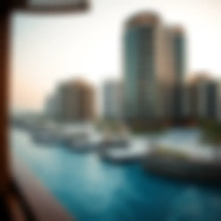 Stunning view of Jumeirah Beach showcasing luxury residences and azure waters