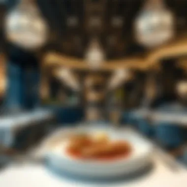 Luxurious dining experience in الملا بلازا دبي