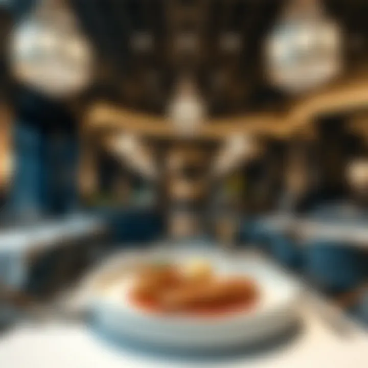 Luxurious dining experience in الملا بلازا دبي