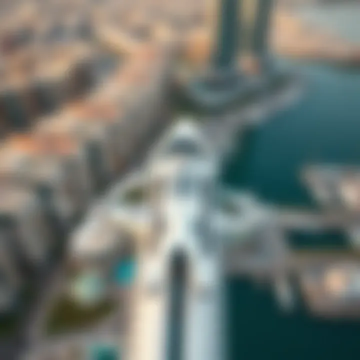 Aerial view of Marina Diamond 5 showcasing its stunning architecture