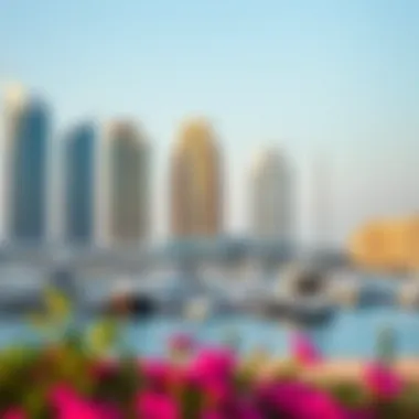 Vibrant view of the Marina district surrounding Marina Diamond 5