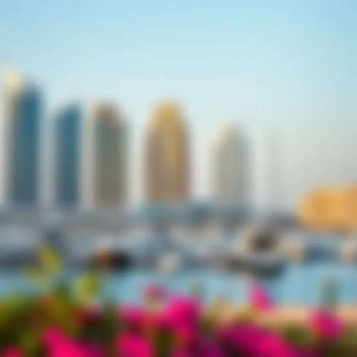 Vibrant view of the Marina district surrounding Marina Diamond 5