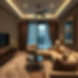 Stylish 1 BHK apartment interior in Dubai
