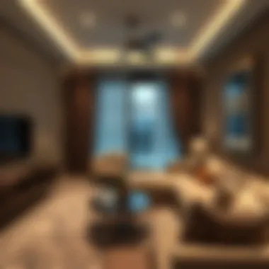 Stylish 1 BHK apartment interior in Dubai