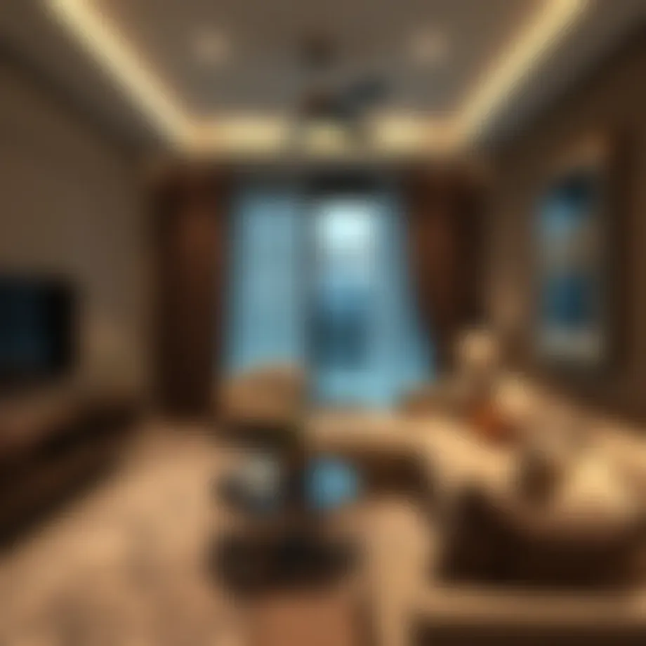 Stylish 1 BHK apartment interior in Dubai