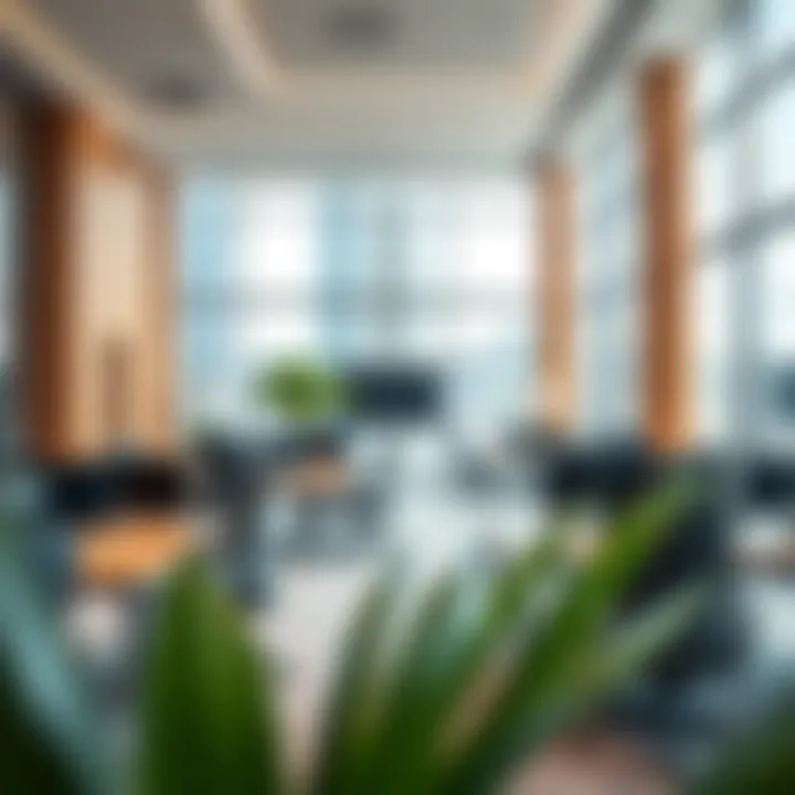 Modern office environment at Nakheel