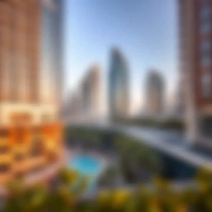 Panoramic view of Nasima Square showcasing modern architecture