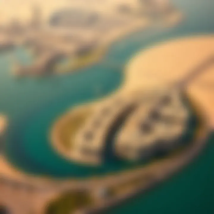 Aerial View of Palm Jabal Ali Aerial view of Palm Jabal Ali showcasing its unique shape and luxury villas