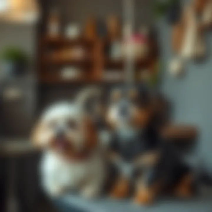 A pet grooming service in Dubai with happy pets