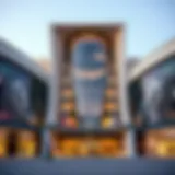 The stunning façade of Qalaria Mall showcasing modern architecture