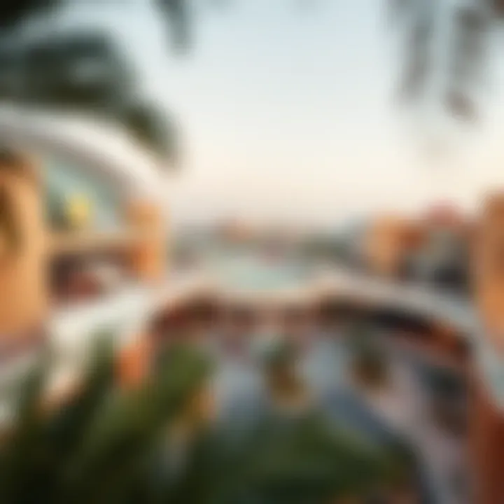 A panoramic view of Qalaria Mall's surrounding area and amenities