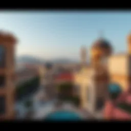 Panoramic view of قرية السيف showcasing its architectural beauty