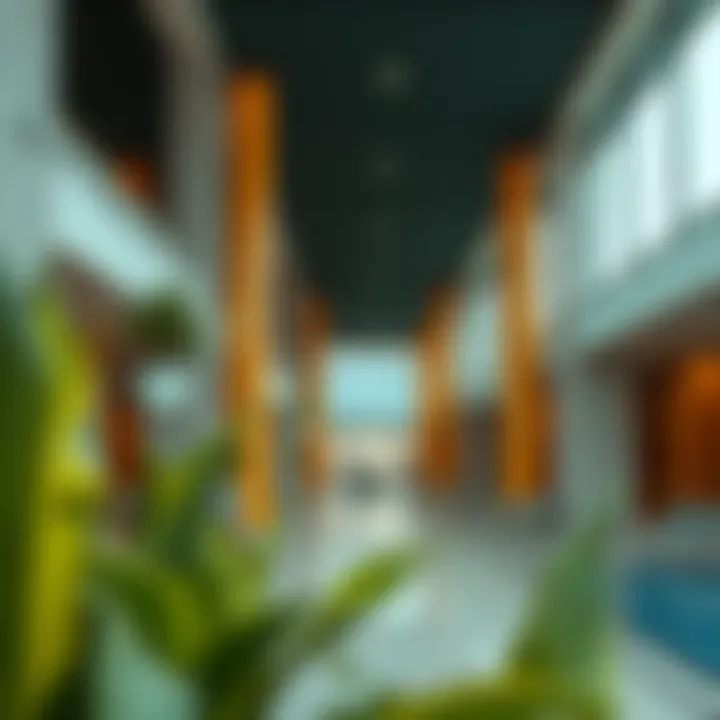 Amenities in a rental apartment complex