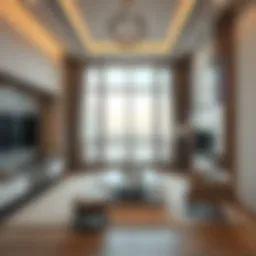 Stylish room interior in Al Barsha