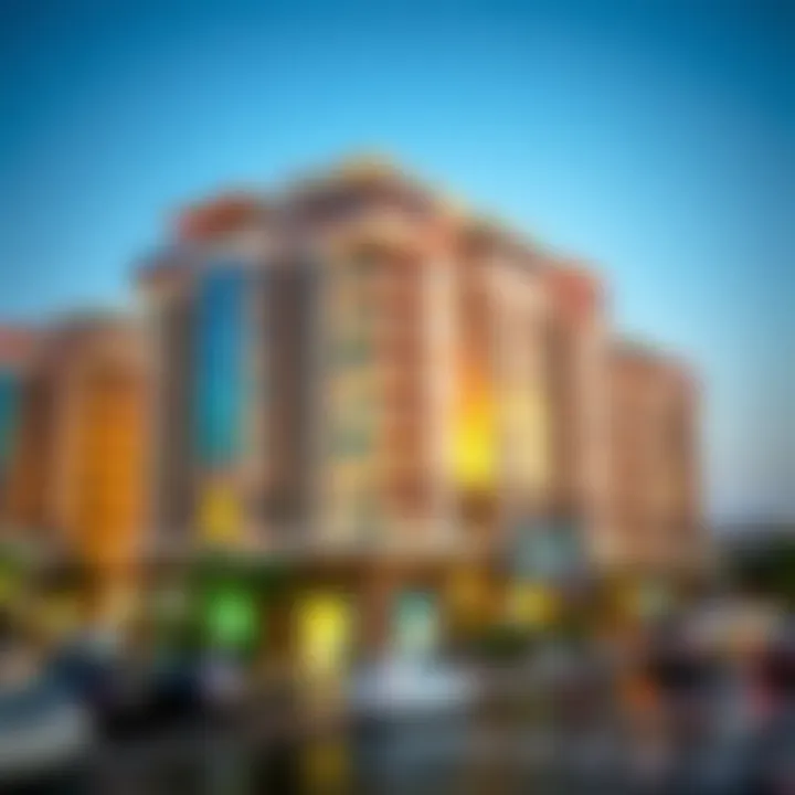 Map highlighting key locations in Satwa