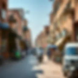 Vibrant streets of Satwa showcasing local culture