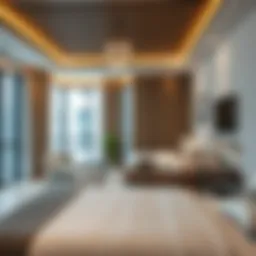 Modern room interiors in Silicon Oasis.