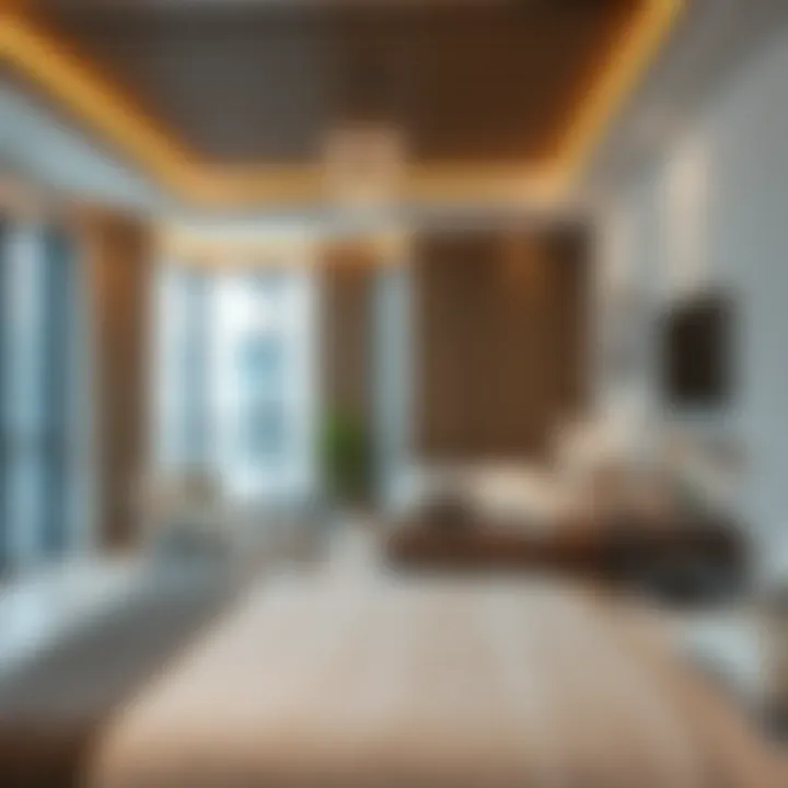 Modern room interiors in Silicon Oasis.