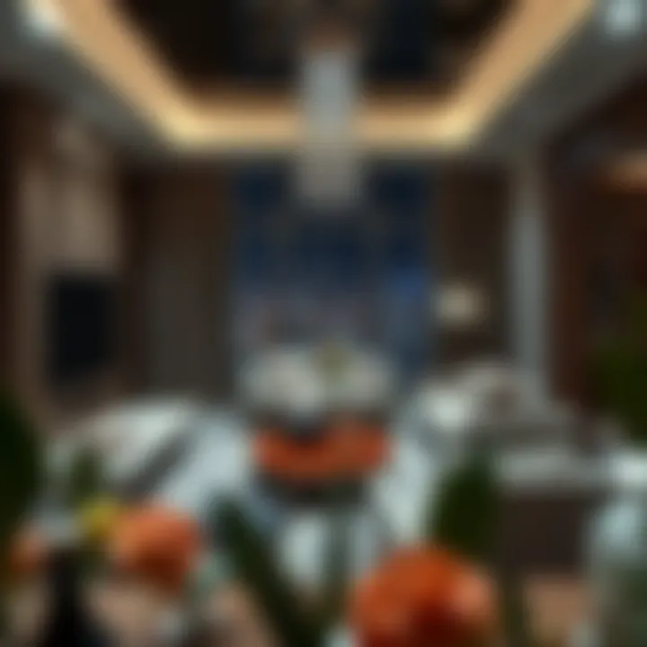 Luxurious serviced apartment living room