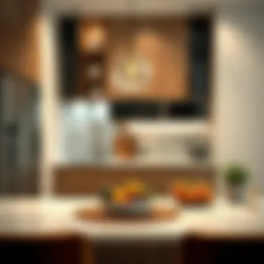 Modern kitchen in a serviced apartment