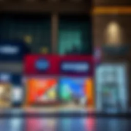 Vibrant storefronts in International City