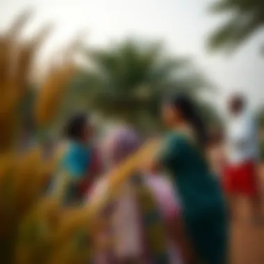 Vibrant community gathering in a park in Sonapur