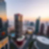 Panoramic view of TECOM Dubai showcasing modern architecture