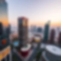 Panoramic view of TECOM Dubai showcasing modern architecture