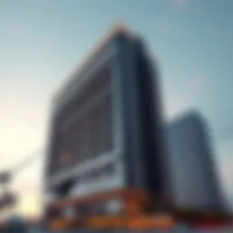 Exterior view of the 52 42 Tower showcasing its modern design