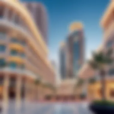 Architectural Elegance of Amwaj Modern architectural design of Amwaj buildings