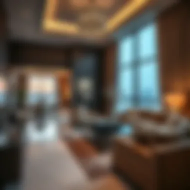 Luxurious Interiors of Amwaj Apartments Luxurious interior of an apartment in the Amwaj complex