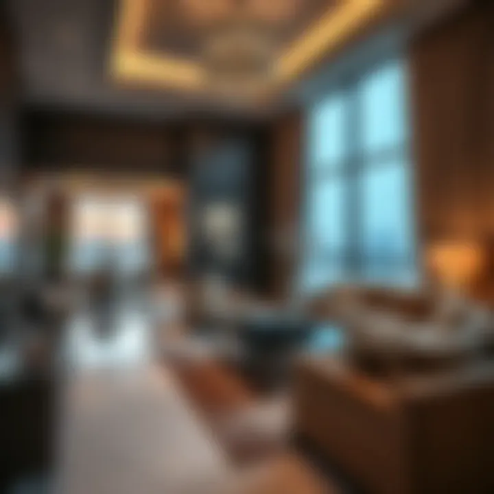 Luxurious Interiors of Amwaj Apartments Luxurious interior of an apartment in the Amwaj complex