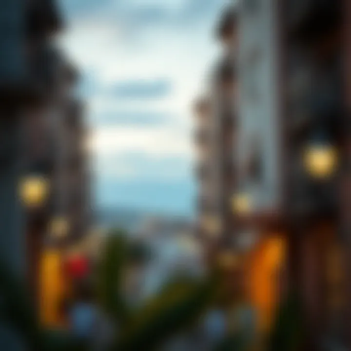 Scenic view highlighting the street's ambiance