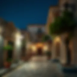 Traditional architecture along the historic street