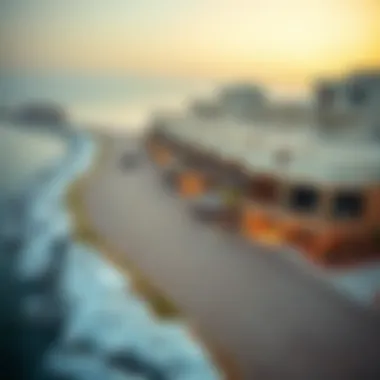 Aerial view of Jumairah coastal properties