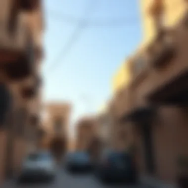 Walking through a traditional neighborhood in Dubai