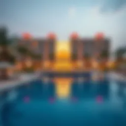 Luxurious hotel resort on the World Islands