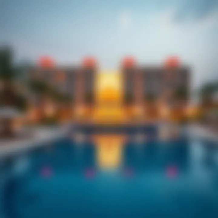 Luxurious hotel resort on the World Islands