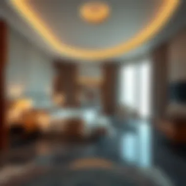 Elegant interior of a luxury suite in a World Islands hotel