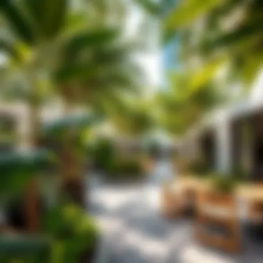 Sustainable green spaces integrated into urban living in Dubai