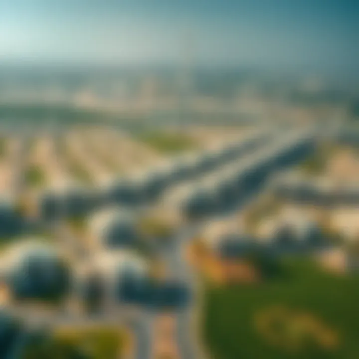 Aerial Perspective of Zayed Housing Projects Aerial view showcasing the scale of Zayed Housing projects
