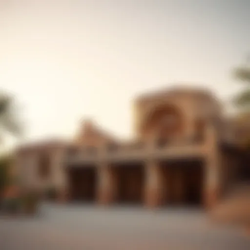 Traditional Falah housing structure showcasing unique architectural design