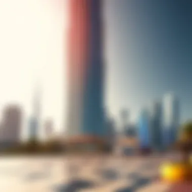 Festival Tower Architectural Marvel Stunning architecture of Festival Tower against the Dubai skyline