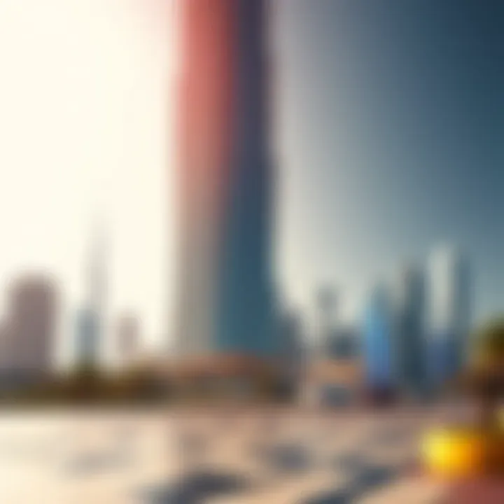 Festival Tower Architectural Marvel Stunning architecture of Festival Tower against the Dubai skyline