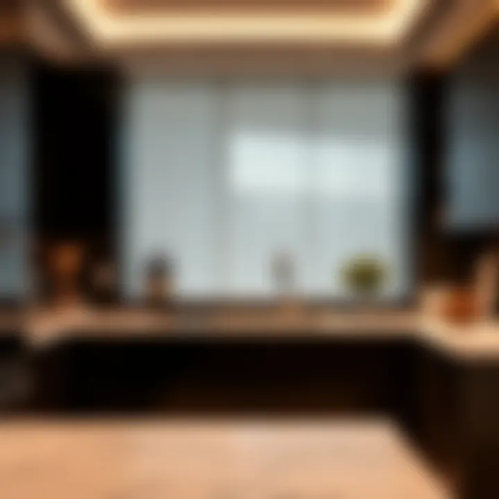 Modern kitchen equipped with high-end appliances