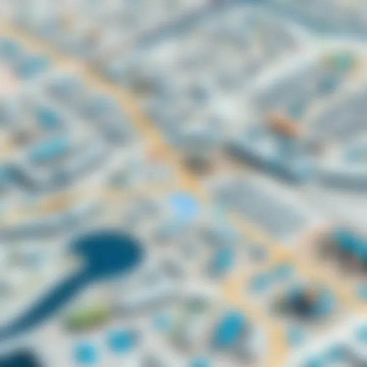 Map of Halwan suburb indicating key infrastructure and amenities