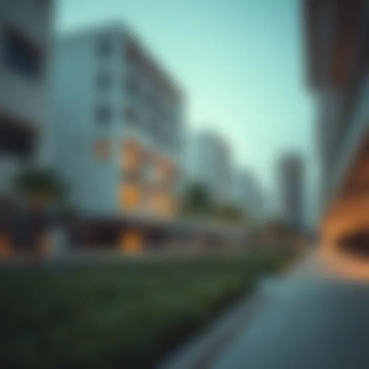 Modern apartment complex in Halwan showcasing architectural design