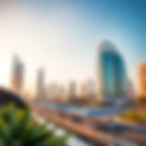 Dubai skyline featuring modern architecture