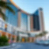 Stunning architectural view of Marina Plaza showcasing its modern design.